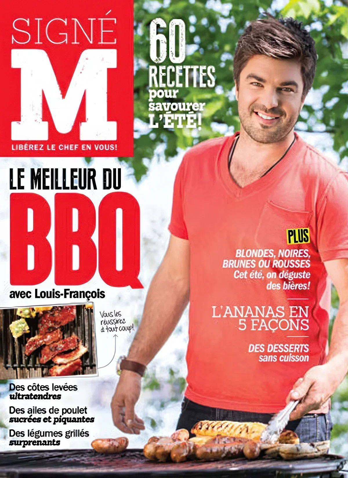 Couverture du magazine Signé M présentant 60 recettes estivales
