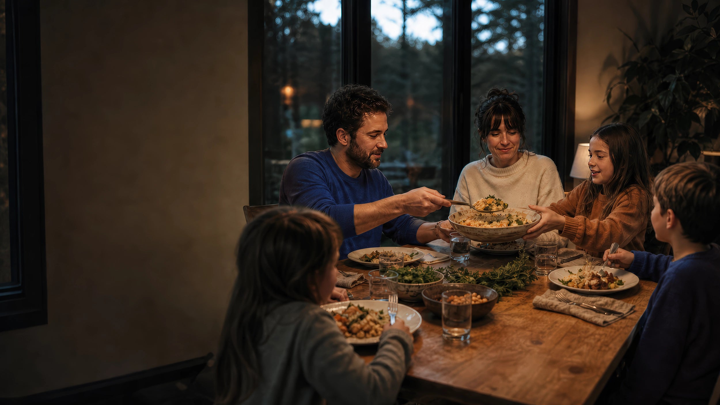 Souper de semaine en famille avec une salade de couscous